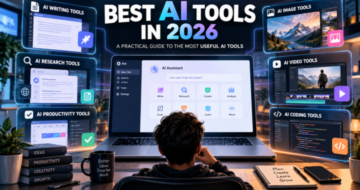 Best AI tools in 2026 for writing, research, productivity, images, video and coding