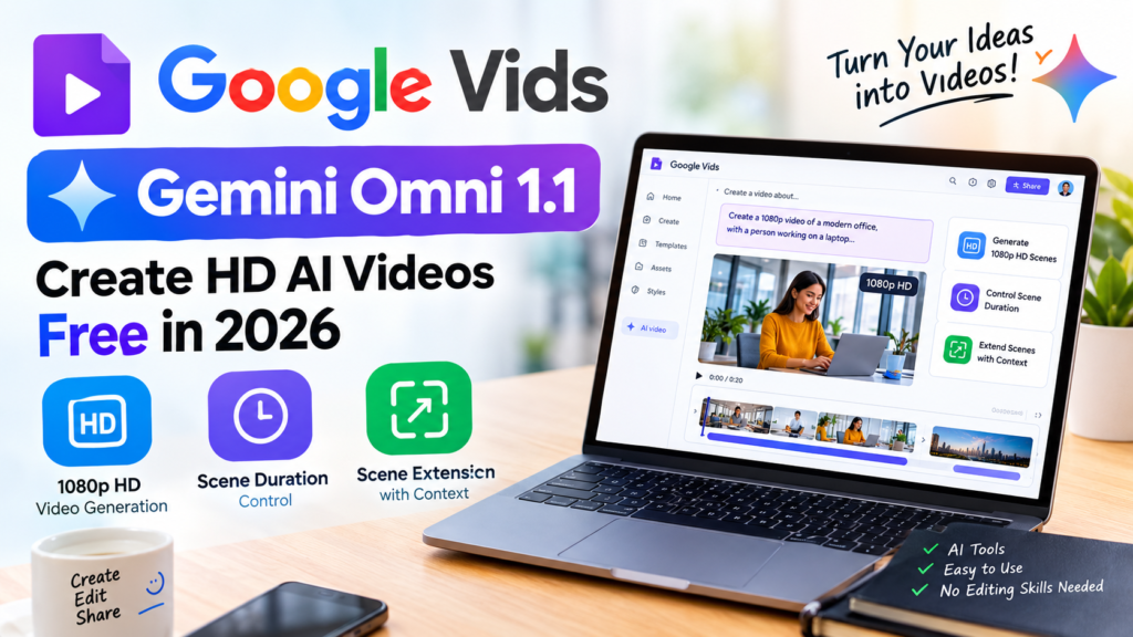 Google Vids Gemini Omni 1.1 AI video creation