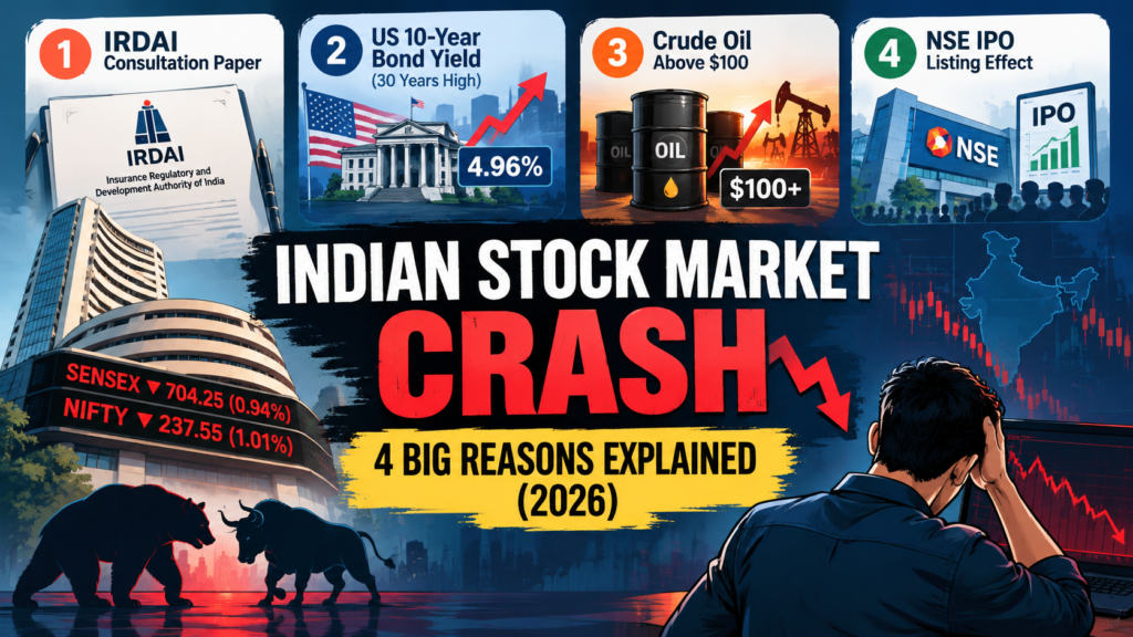 Indian stock market crash reasons 2026