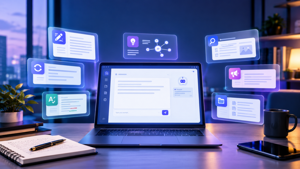 Best AI writing tools in 2026 for blogging, editing, research and content creation
