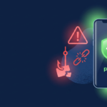 Illustration of a smartphone with a shield protecting against UPI scams